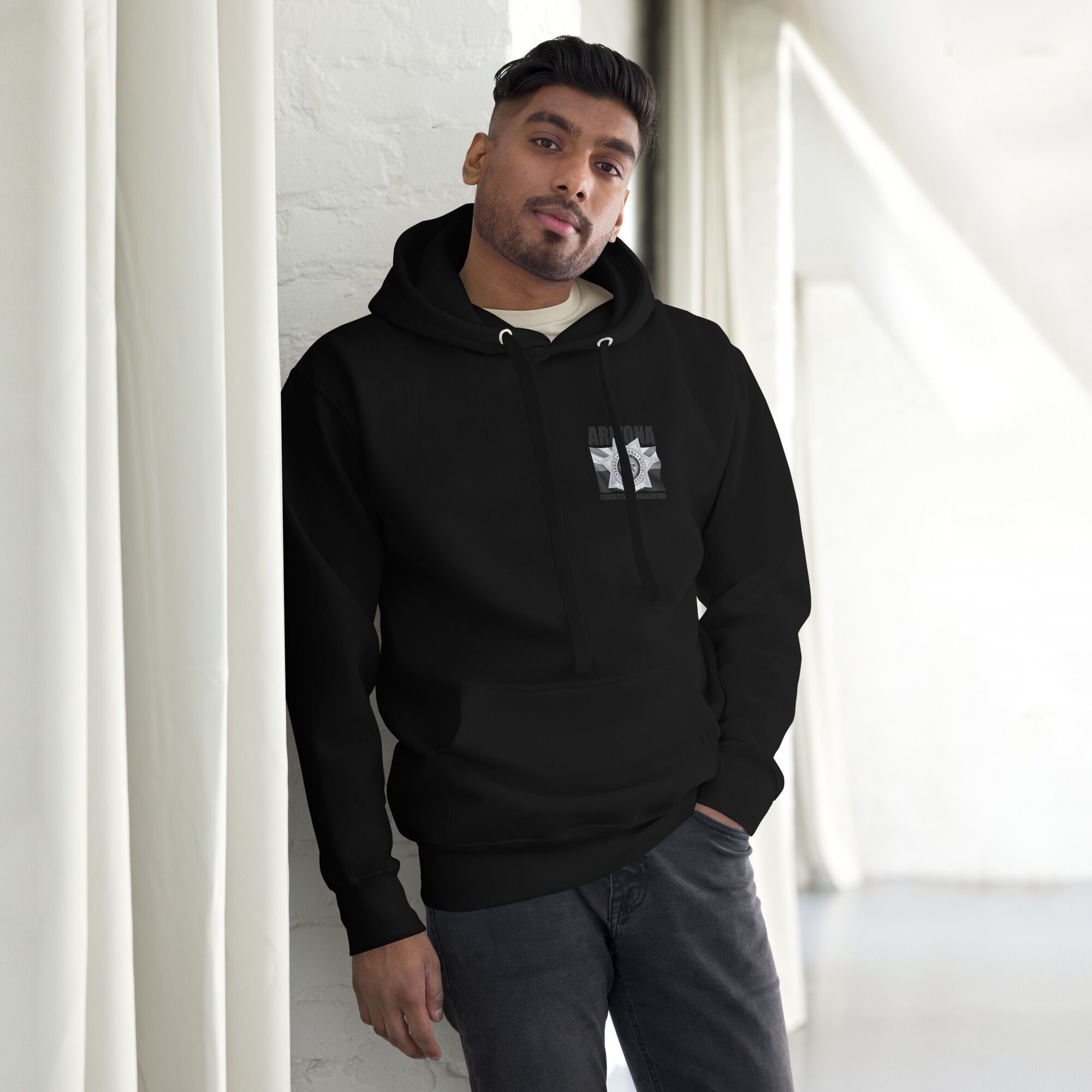 Unisex Hoodie - Arizona Corrections Silver Line Design