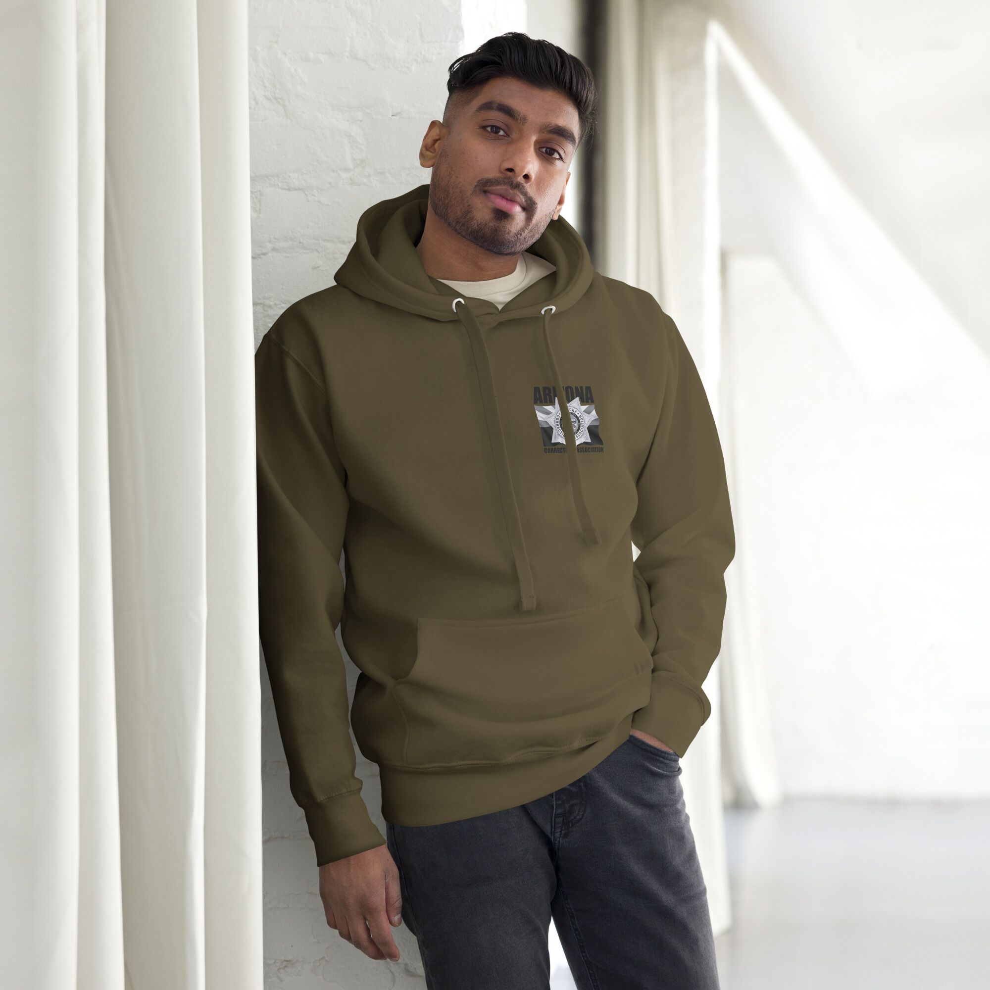 Unisex Hoodie - Arizona Corrections Silver Line Design - Image 10