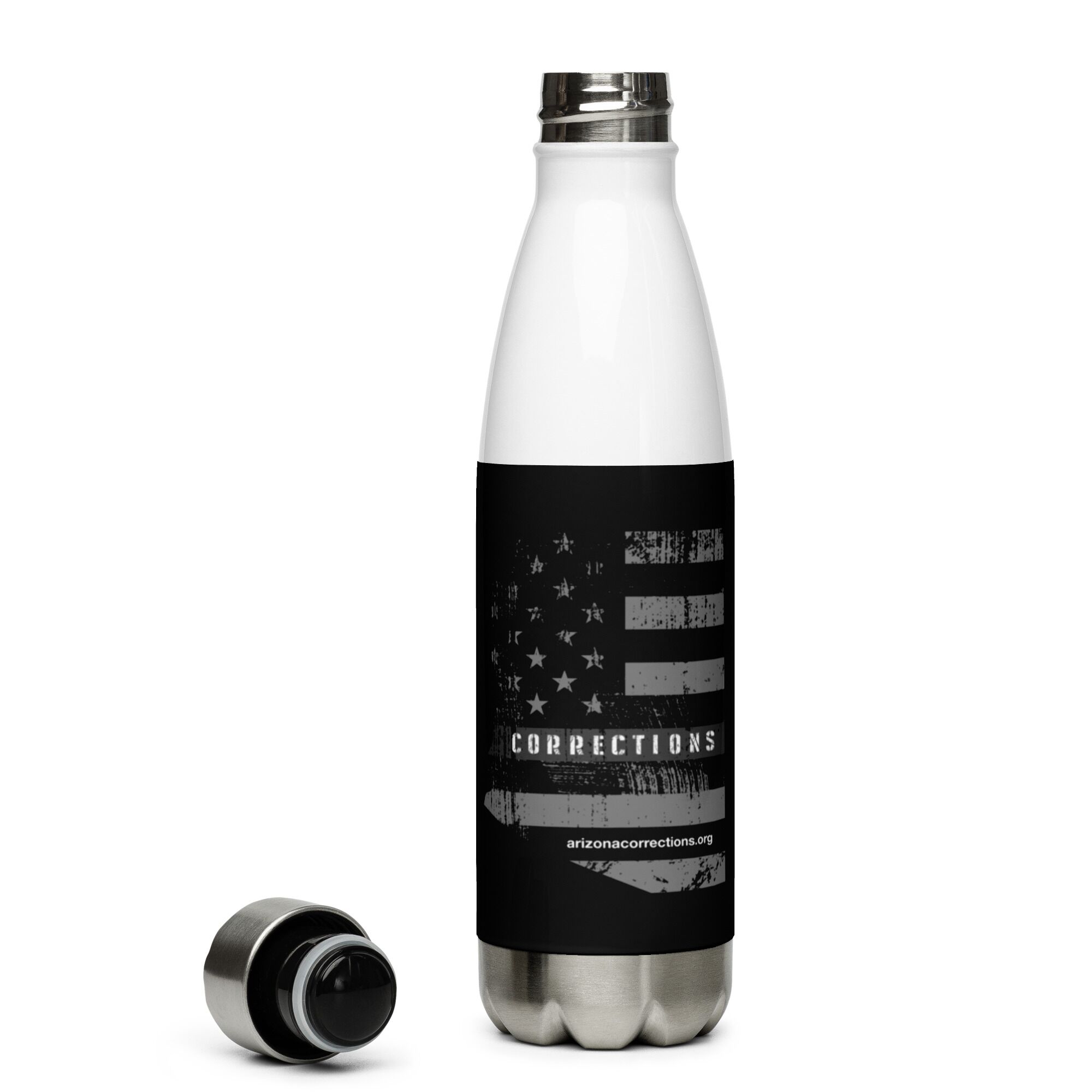 Stainless Steel Water Bottle - Arizona Corrections Flag
