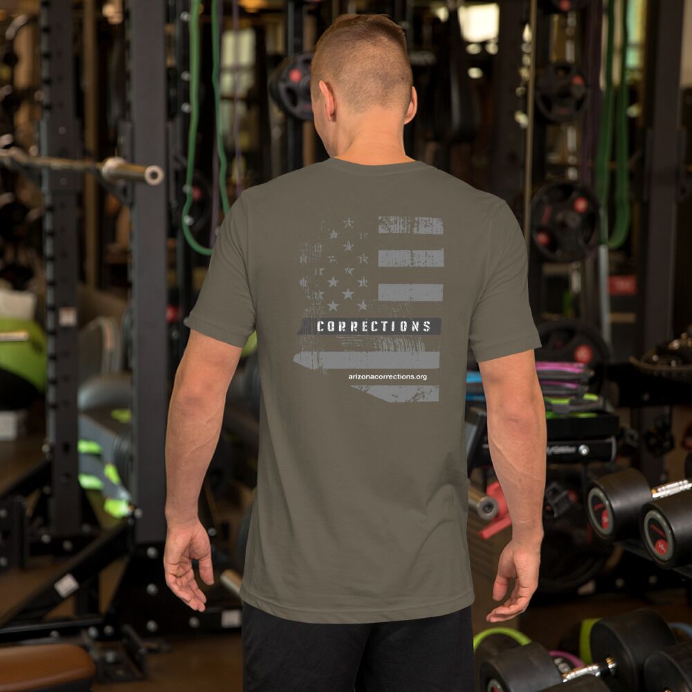Unisex t-shirt - Arizona Corrections Flag - Image 9