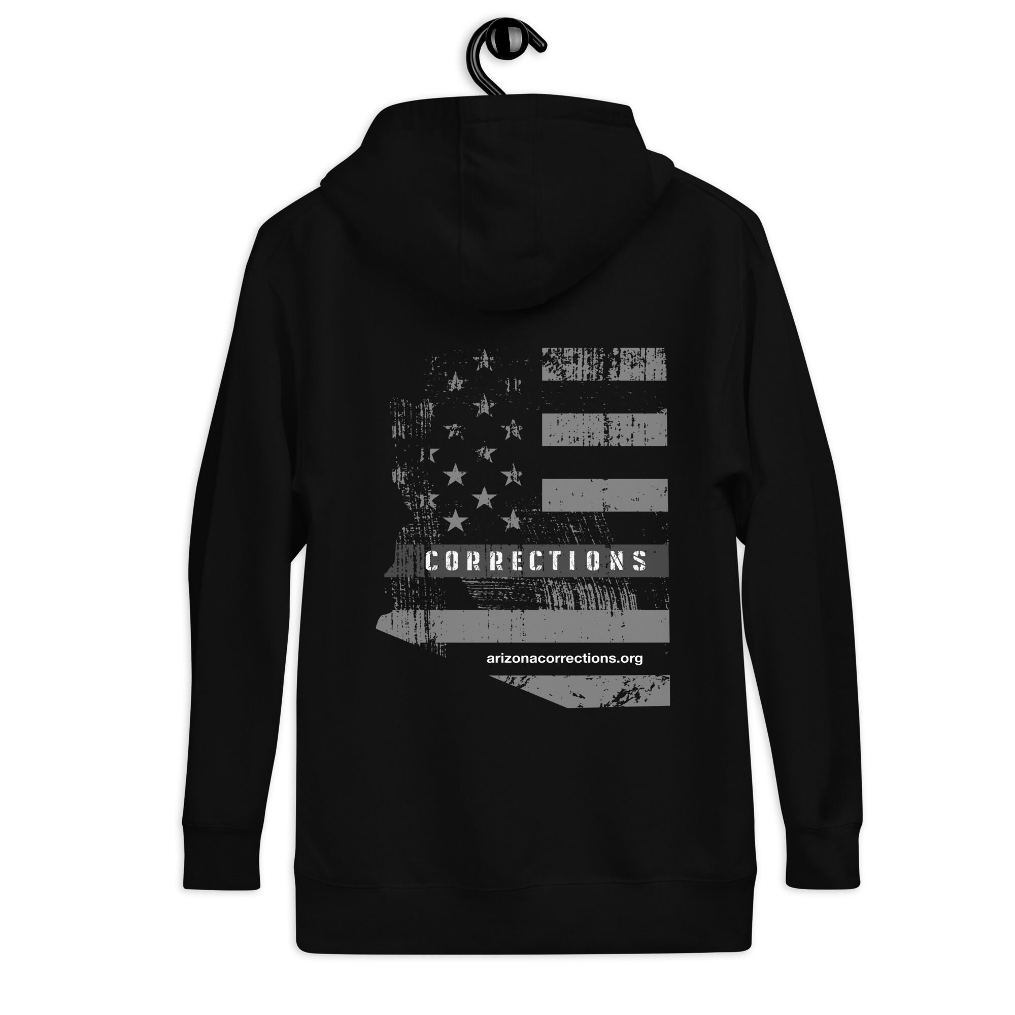 Unisex Hoodie - Arizona Corrections Silver Line Design - Image 2
